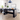 Chic Black Dining Table in Durable Engineered Wood