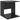 Chic Black Glossy Side Table with Storage