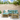 Pine Wood Garden Lounge Set with Stool/Table
