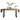 Standford Industrial Reclaimed Wood Dining Table with Fixed Top