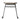 outdoor stool cutout with powder-coated steel legs