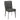 faux leather dining chair with black metal legs