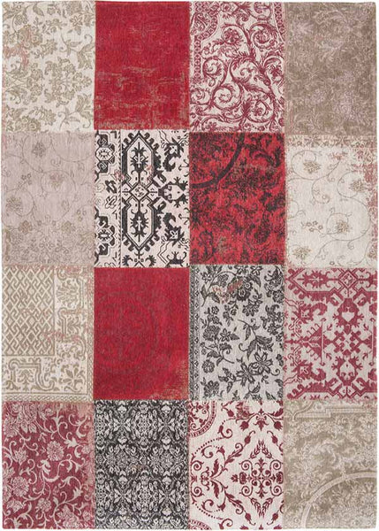 Louis de Poortere Vintage Patchwork Antwerp Red Rug
