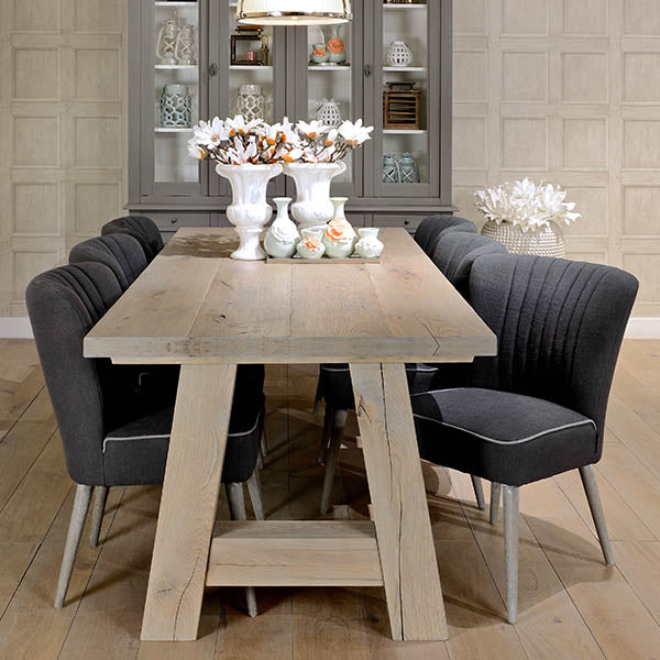 Hoxton Oak Normandy A Frame Dining Table 