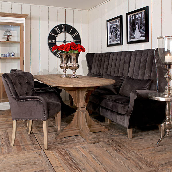 Edwina Fabric Dining Bench velvet