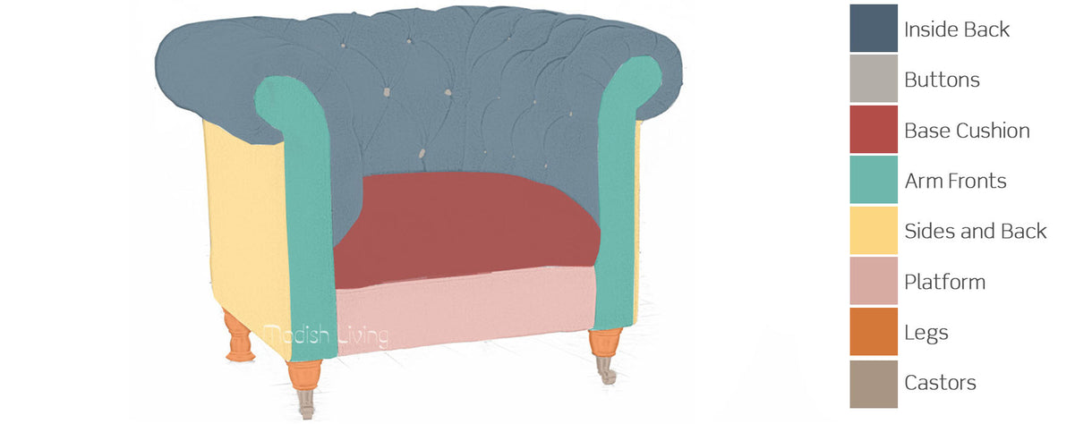 Chesterfield Armchair Bespoke Options