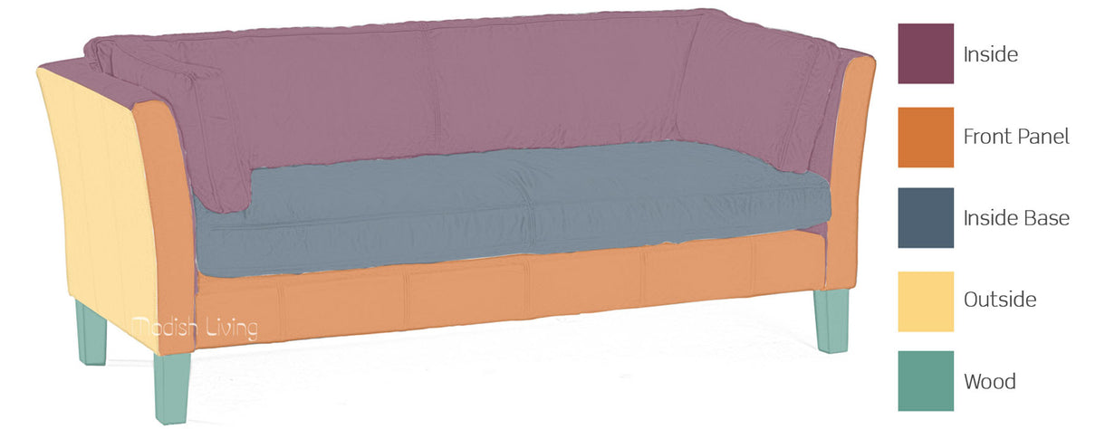 Barkby Leather Sofa Bespoke Options