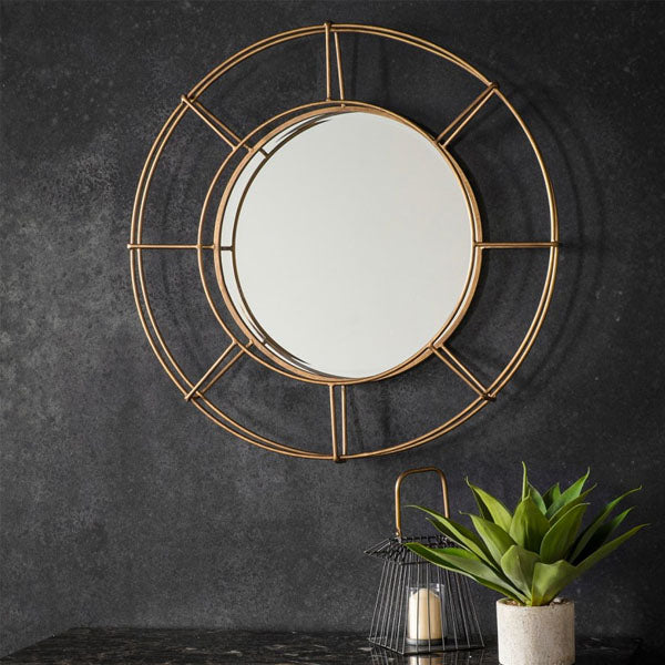 Cara Wall Round Mirror