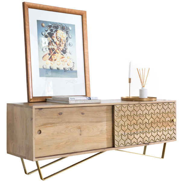 Chalfont Industrial Wood TV Unit