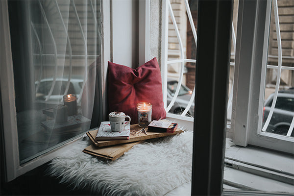 Faux Fur by the Window in Reading Nook
