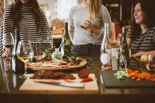 Friends Enjoying Food