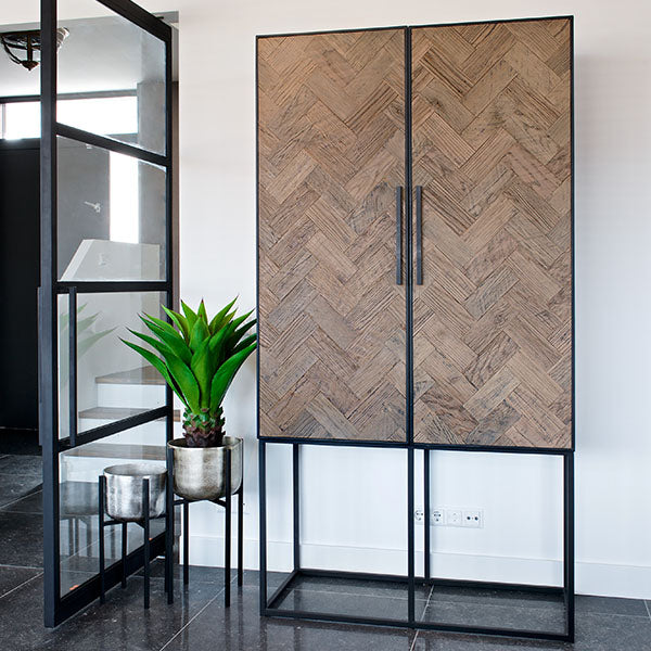 Kingsbridge Industrial Reclaimed Oak Drinks Cabinet