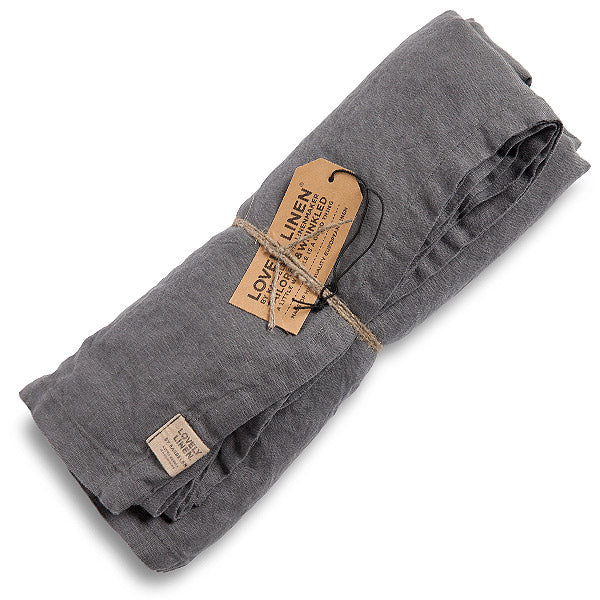 Lovely linen misty grey tablecloth