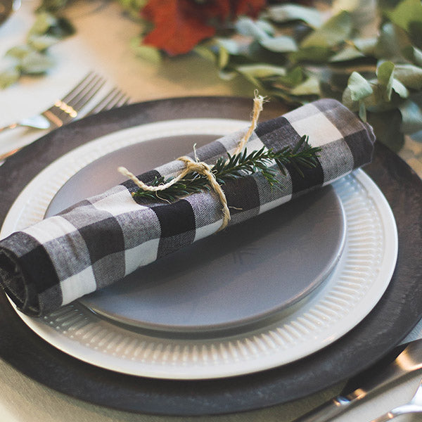 Napkin on Plate for Christmas