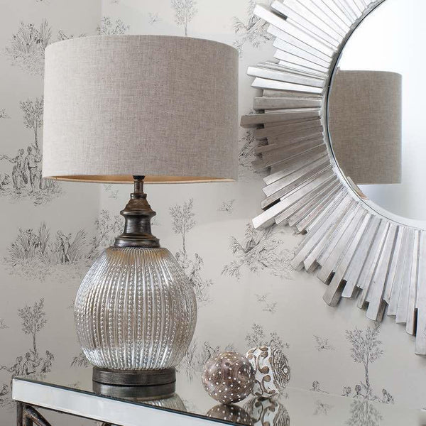 Luxury Raindrop Table Lamp and wall mirror