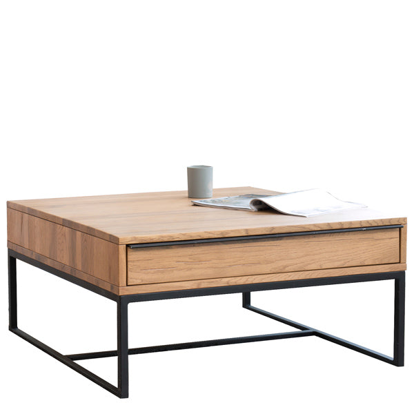 Rocco Industrial Rustic Oak Coffee Table