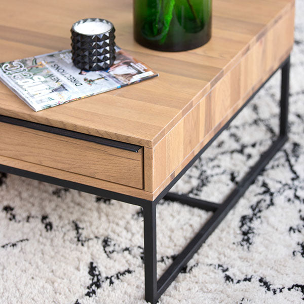 Rocco Industrial Oak Coffee Table