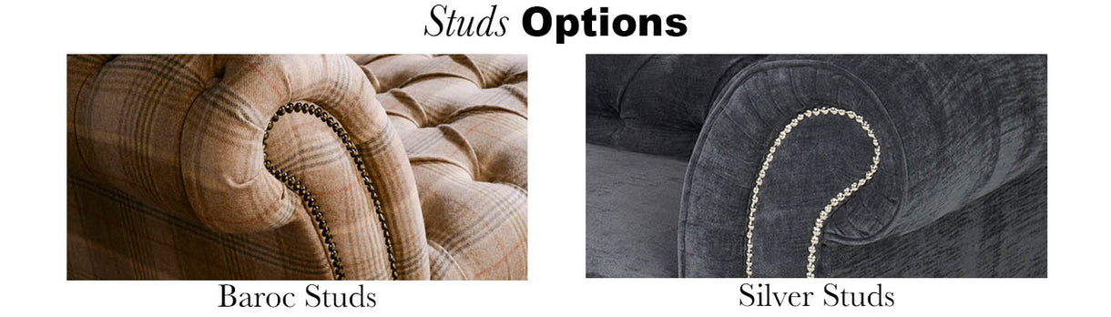 Chester Lounge Club Sofa Bespoke Studs Options