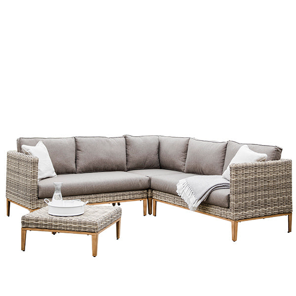 Walderton Rattan Garden Corner Sofa Set