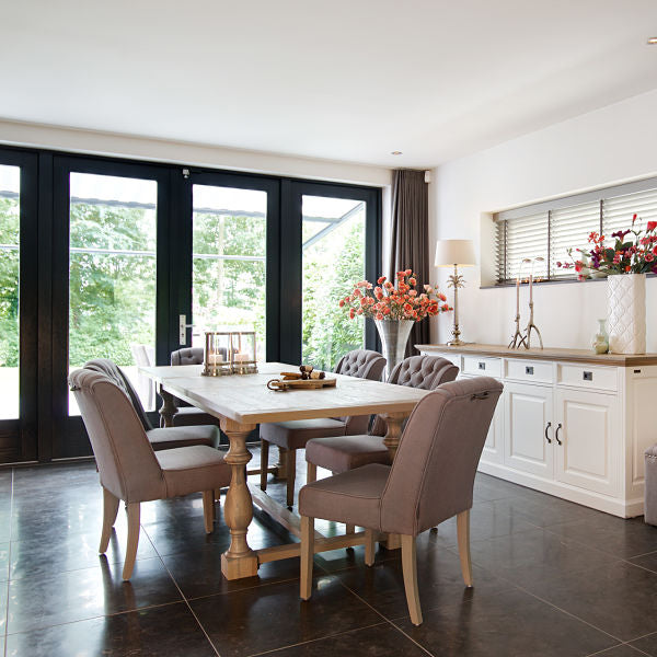 A Unique Farmhouse Table for a Modern Dining Room Modish Living