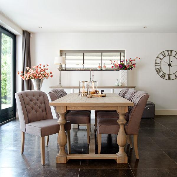 Windsor Oak Farmhouse Extending Dining Table